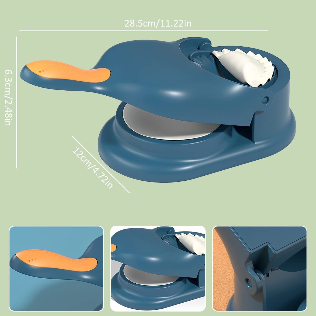 2-in-1 Manual Dumpling Maker & Dough Press Machine