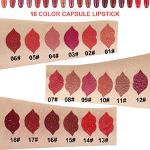 18 Colors Capsule Lipstick Set Matte